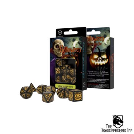Halloween Pumpkin - Jack O Lantern Dice Set Glow-In-The-Dark