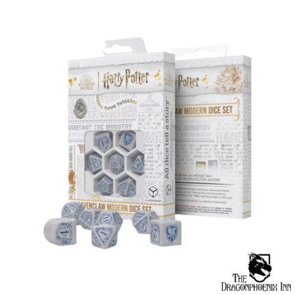 Harry Potter: Ravenclaw Modern Dice Set - White