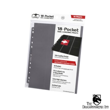 Ultimate Guard 18-Pocket Pages Side-Loading Grey (10)