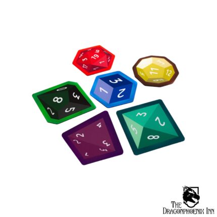 Mug coasters - Dice - 6 pcs