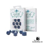 Elvish Cobalt & Silver Dice Set