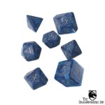 Elvish Cobalt & Silver Dice Set - Image 2