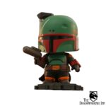 Star Wars: The Mandalorian Cosbi Mini Figure Boba Fett Black 8 cm - Image 3