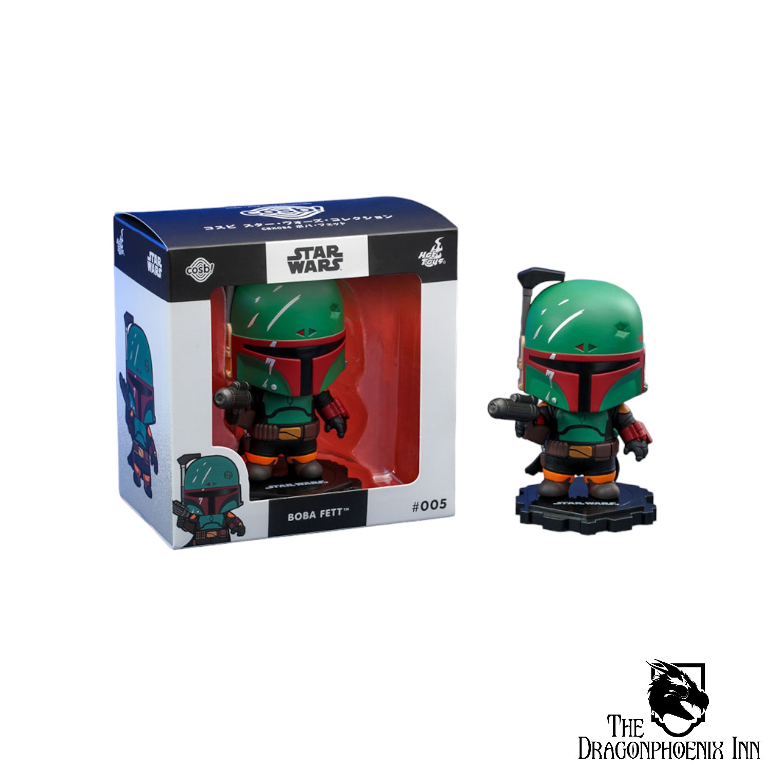 Star Wars The Mandalorian Cosbi Mini Figure Boba Fett Black 8 cm Star Wars: The Mandalorian Cosbi Mini Figure Boba Fett Black 8 cm