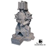 Baldurs Shrine – 3D Printed Dice Tower - Grey - Image 2