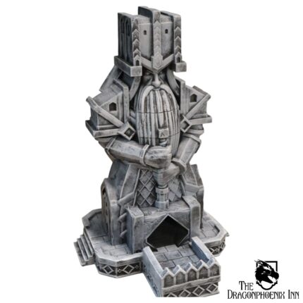 Baldurs Shrine – 3D Printed Dice Tower - Grey