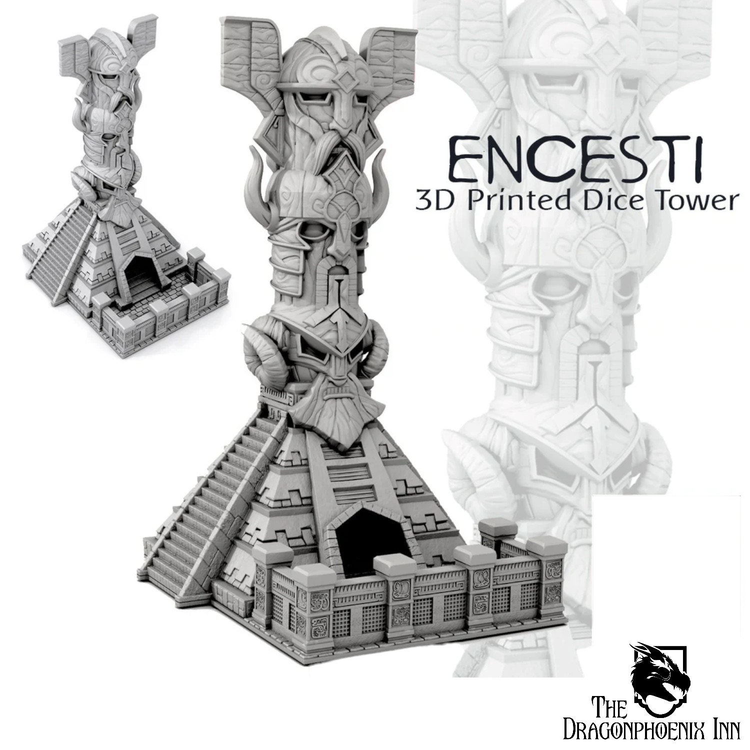 Encesti – 3D Printed Dice Tower Encesti – 3D Printed Dice Tower - Brown