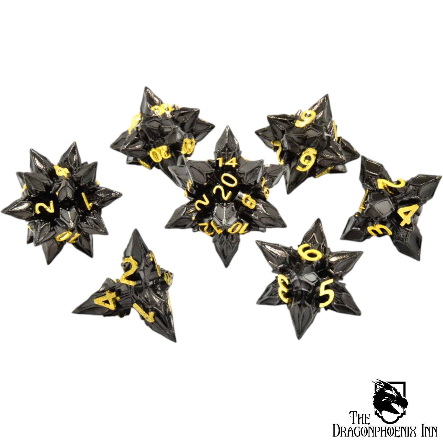 Royal Bane Metal RPG Dice Set Royal Bane Metal RPG Dice Set