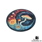 Mug Coaster - Magic mushrooms 10x10 cm / 3,9"x3,9" - Image 3