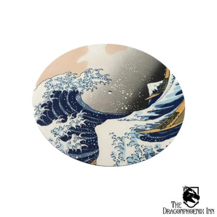 Rubber record mat 30,5 cm - Great Wave of Kanagawa
