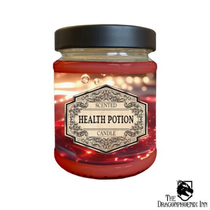 Scented Candle Health Potion with Surprise Dice