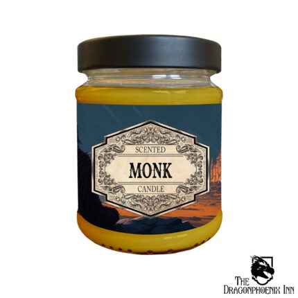 Scented Candle Monk with Surprise Dice