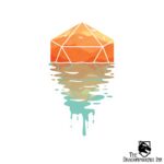 A D20 Sunset Sticker
