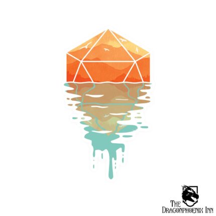 A D20 Sunset Sticker