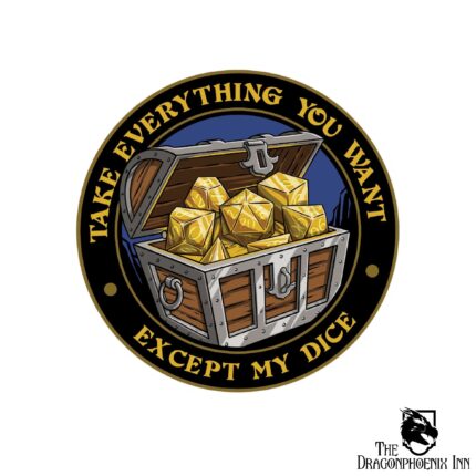 Except My Dice Sticker