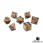 Fire Dragon's Gaze Floating Eye RPG Dice Set
