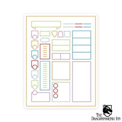 Minimal Character Sheet Sticker