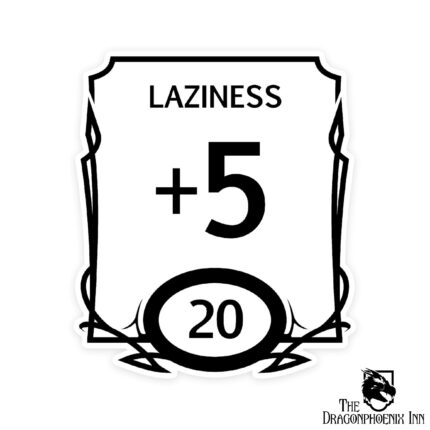 Stat Block Laziness Sticker